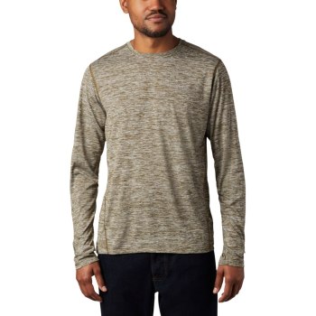 Columbia Sweater Heren, Deschutes Runner Long Sleeve Olijfgroen, 51NZIWKXM